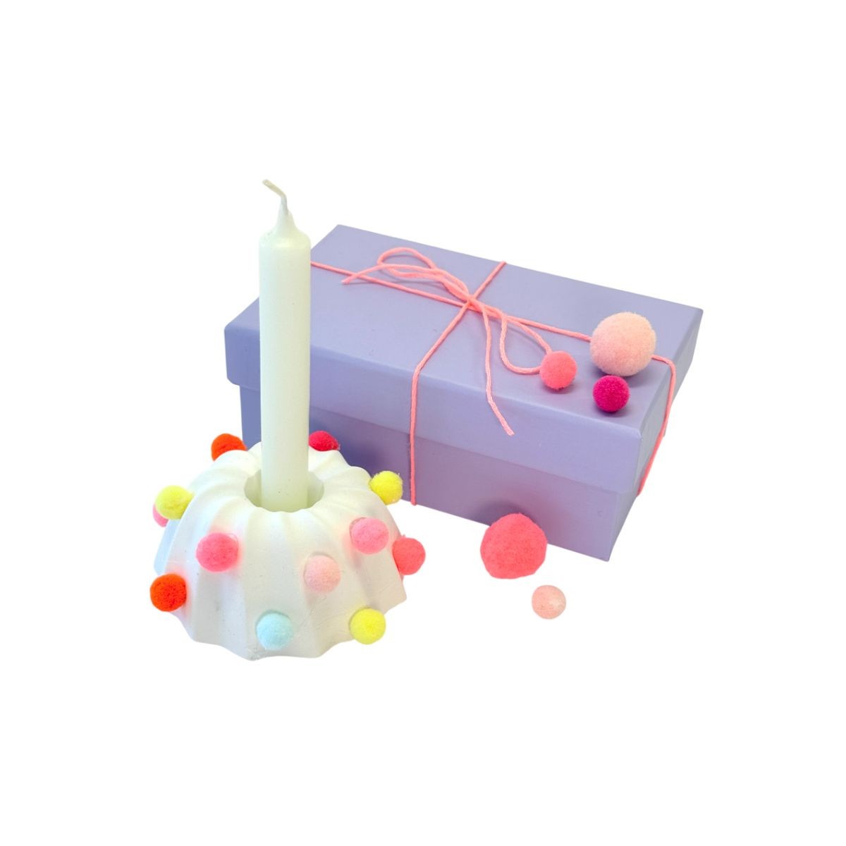 LULUBUG Handmade Σετ 500 Πομ Πομ Χειροτεχνίας Pastel