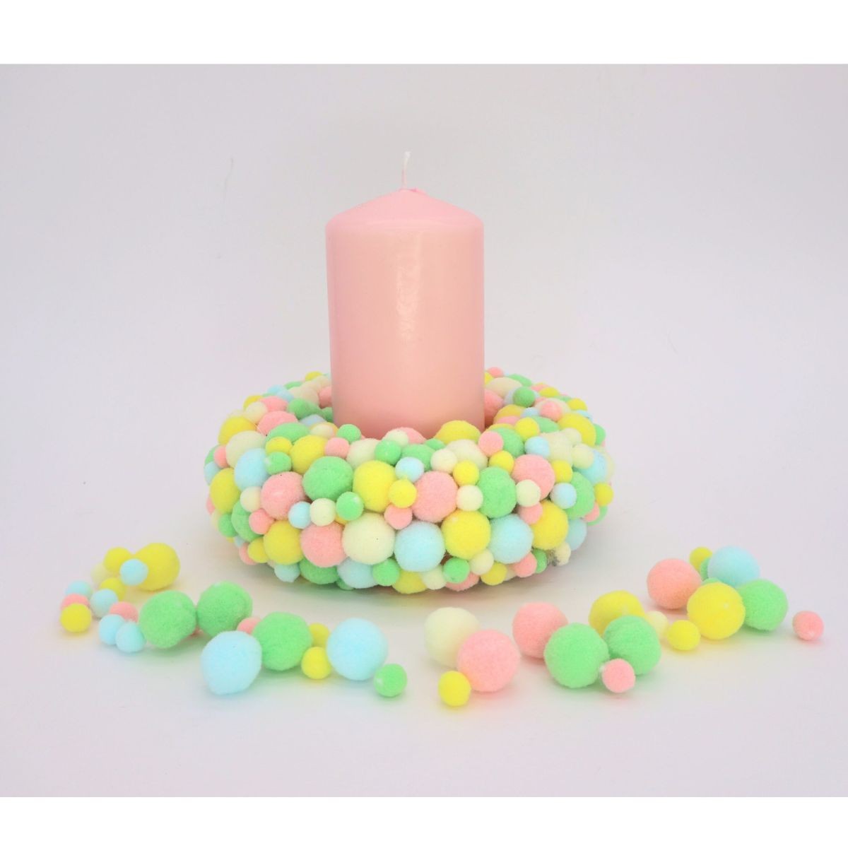 LULUBUG Handmade Σετ 500 Πομ Πομ Χειροτεχνίας Pastel