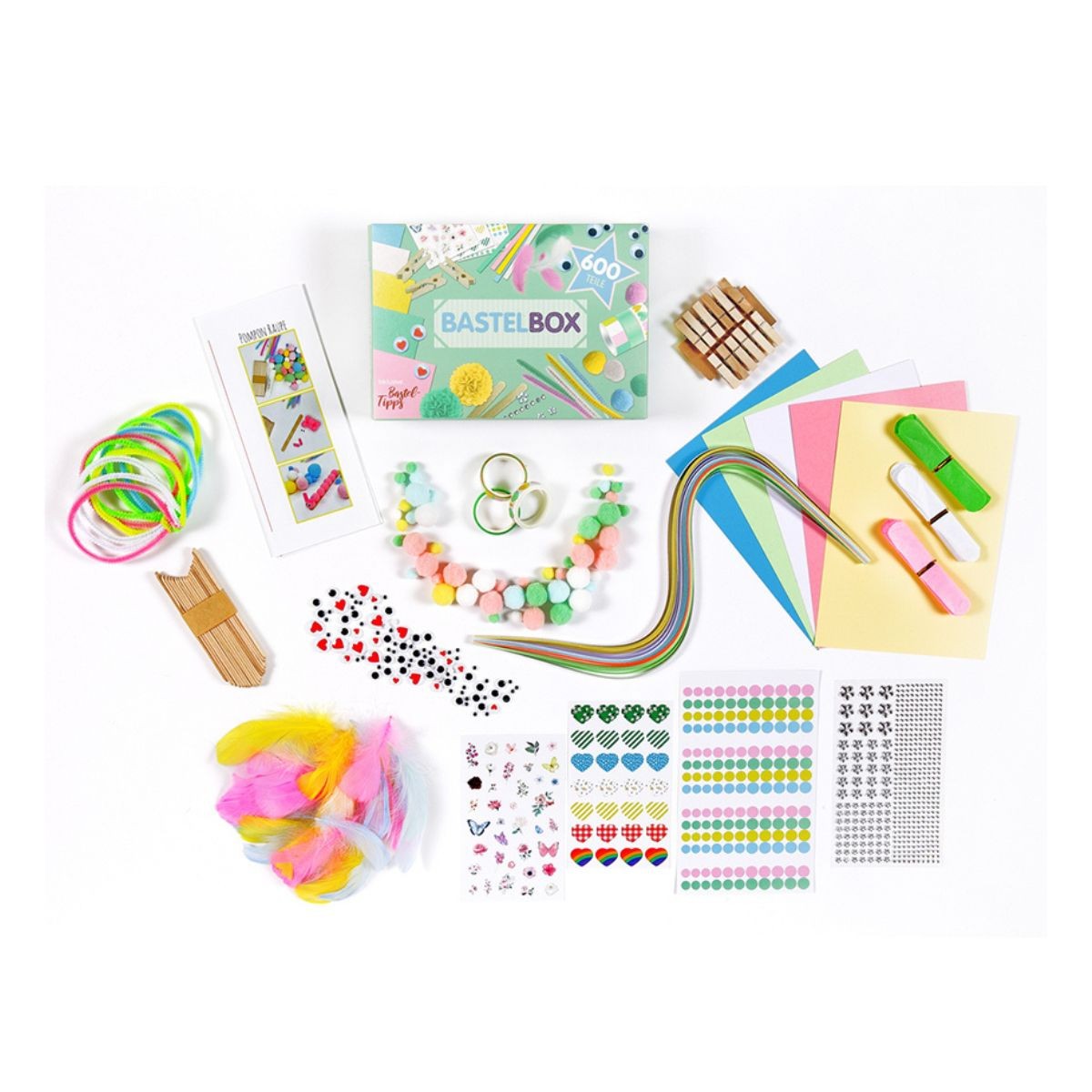 LULUBUG Handmade Σετ Χειροτεχνίας με 600 τεμάχια Pastel