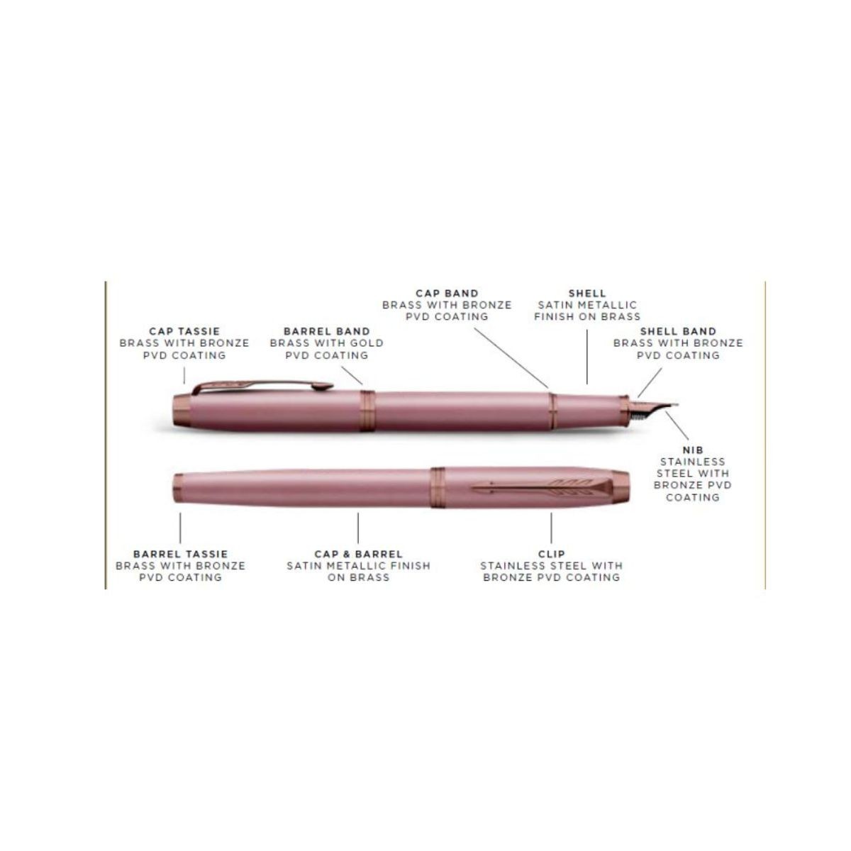 Parker I.M. Rosy Mauve BRT Πένα M