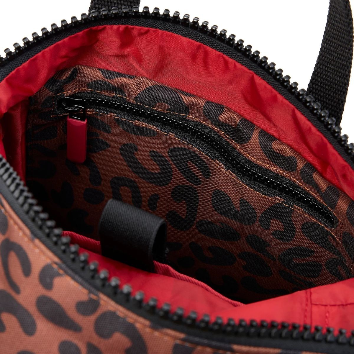 ROKA London Canfield B Σακίδιο Πλάτης Roll-Top Scarlet Leopard από Ανακυκλωμένο Καμβά Medium 15L