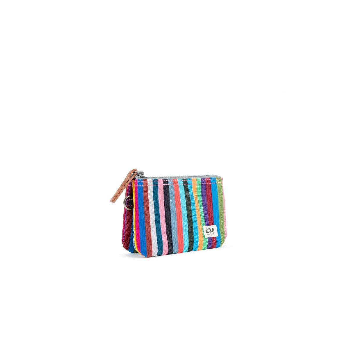 ROKA London Carnaby Πορτοφόλι Multi Stripe από Ανακυκλωμένο Καμβά S