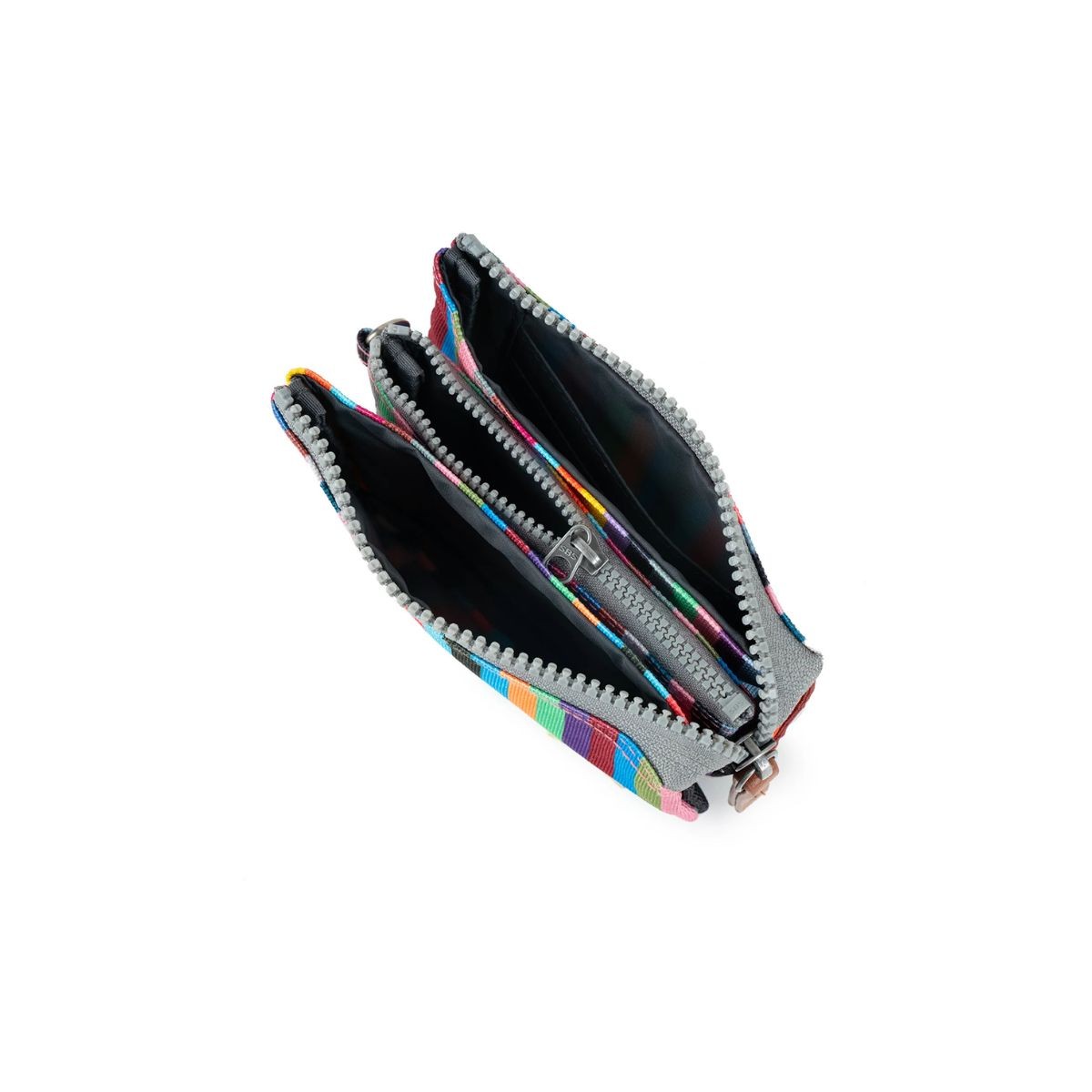 ROKA London Carnaby Πορτοφόλι Multi Stripe από Ανακυκλωμένο Καμβά S