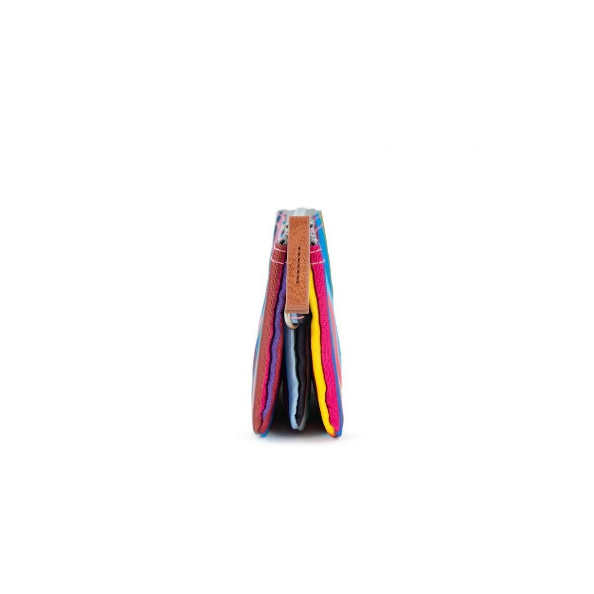 ROKA London Carnaby Πορτοφόλι Multi Stripe από Ανακυκλωμένο Καμβά S