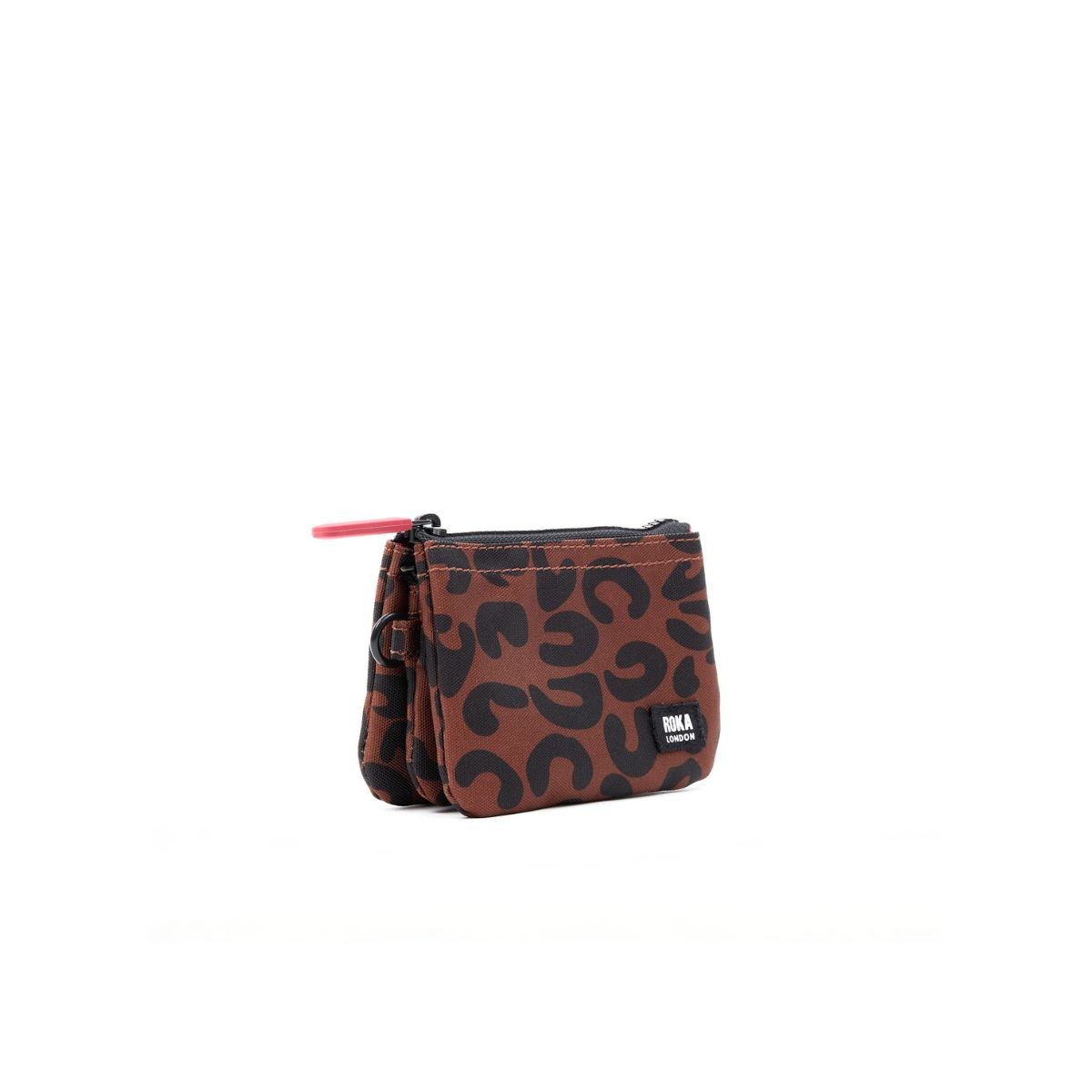 ROKA London Carnaby Πορτοφόλι Scarlet Leopard από Ανακυκλωμένο Καμβά S