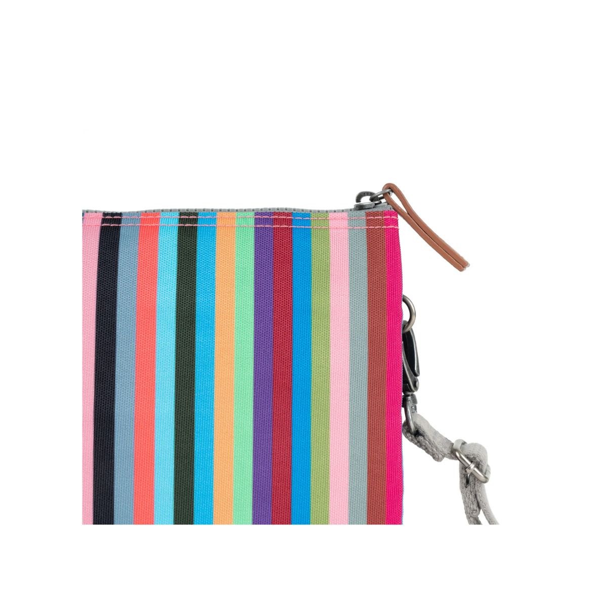 ROKA London Carnaby Τσάντα Crossbody Multi Stripe από Ανακυκλωμένο Καμβά XL 1.27 L
