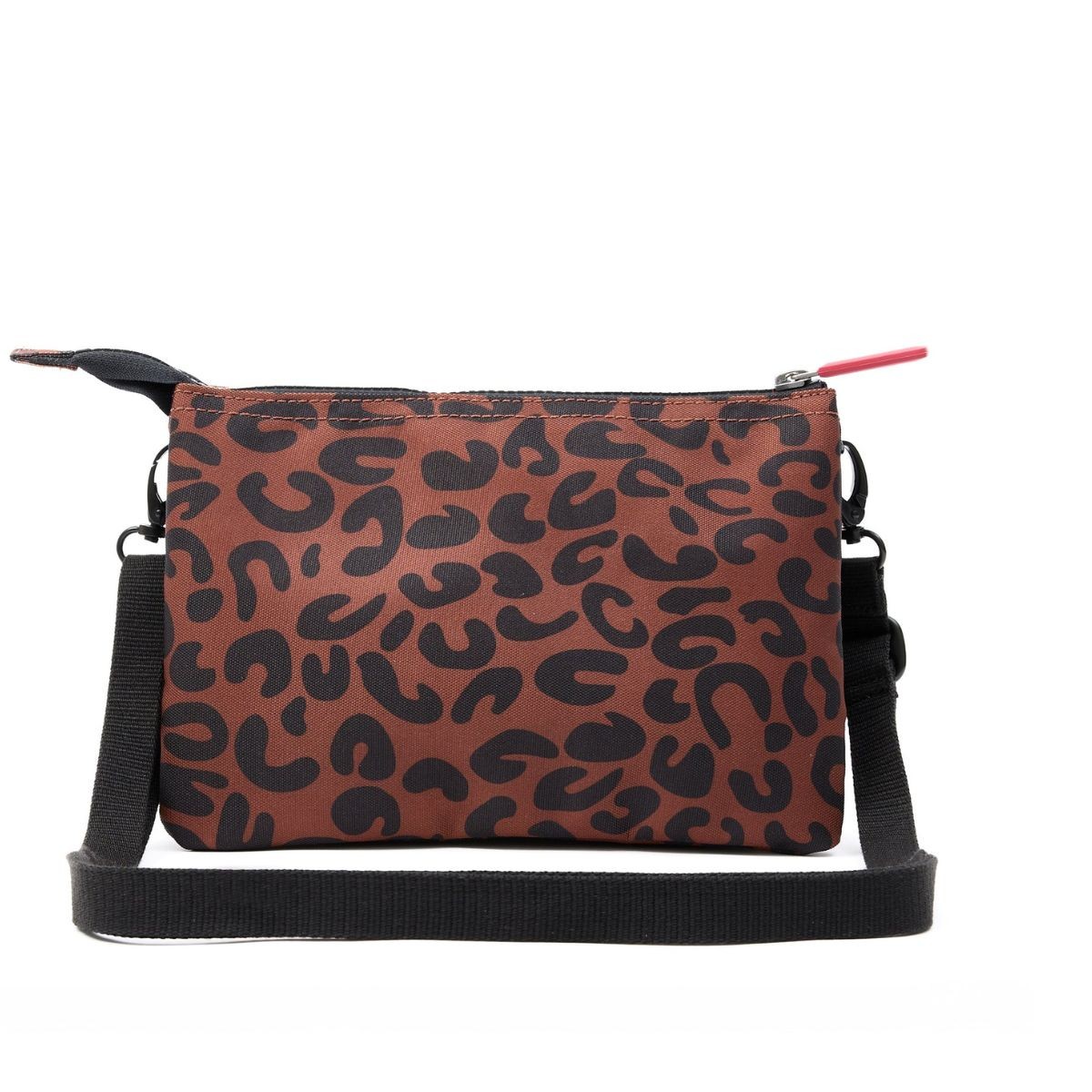 ROKA London Carnaby Τσάντα Crossbody Scarlet Leopard από Ανακυκλωμένο Καμβά XL 1.27L