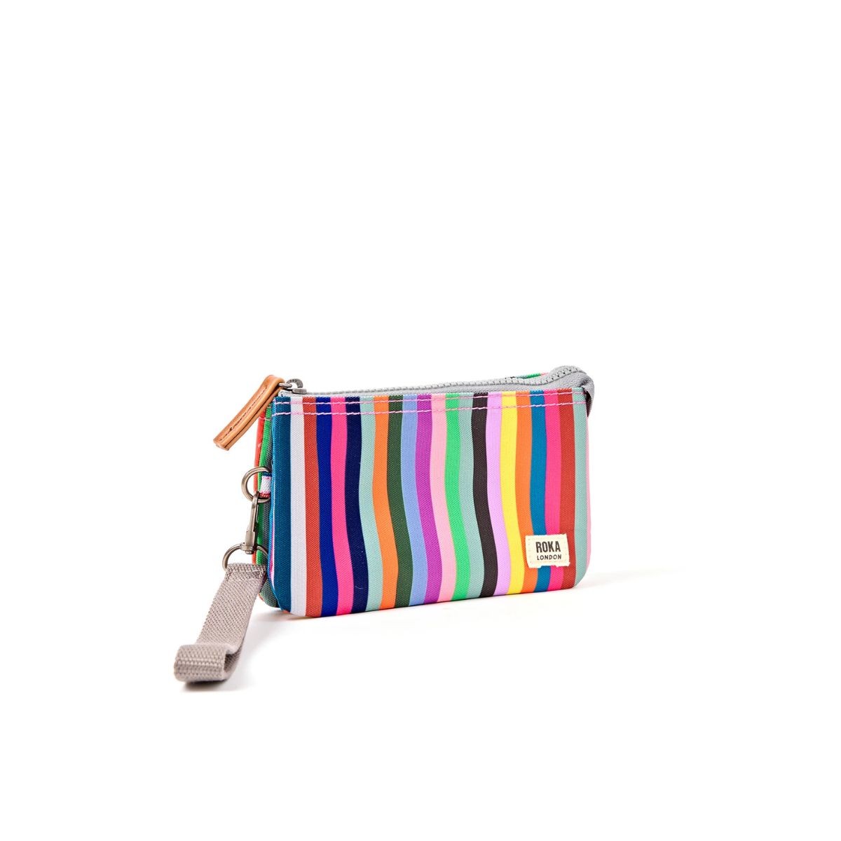 ROKA London Πορτοφόλι Carnaby Multi Stripe από Ανακυκλωμένο Καμβά S