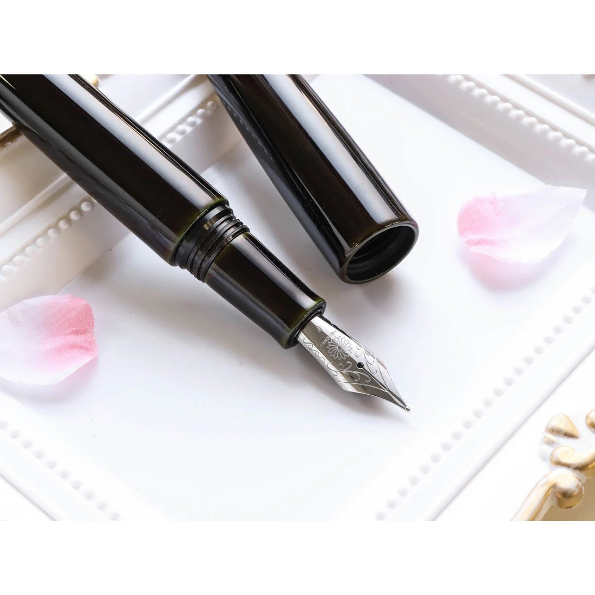 WANCHER True Urushi Midori Tamenuri Πένα F