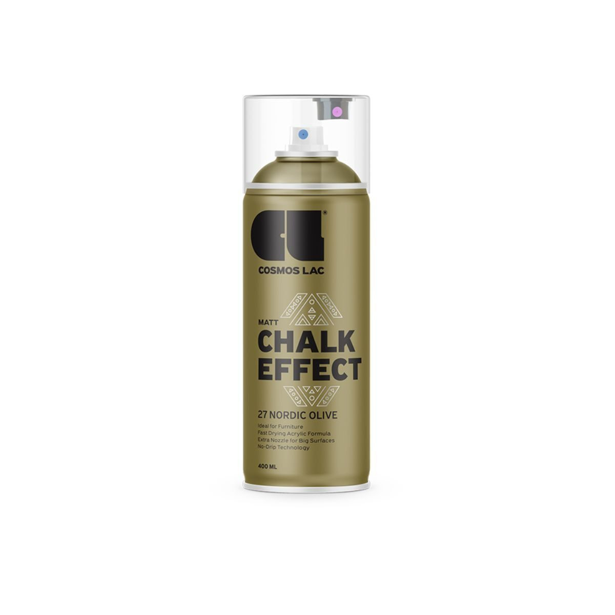 Cosmoslac Σπρέι Κιμωλίας Chalk Effect N27 – Nordic Olive 400ml