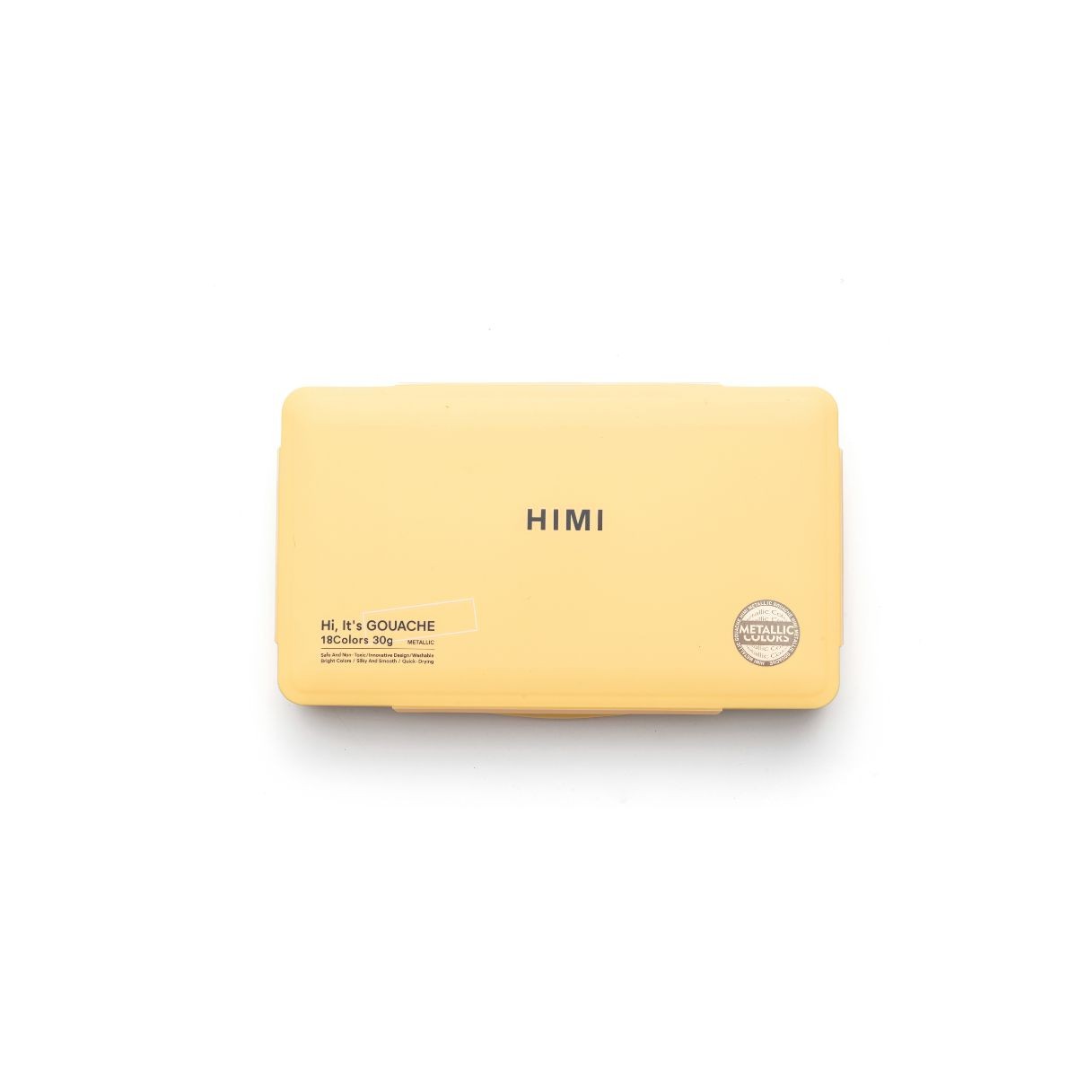 HIMI Σετ 18 Μεταλλικών Χρωμάτων Jelly Cup Gouache - Yellow Case Edition
