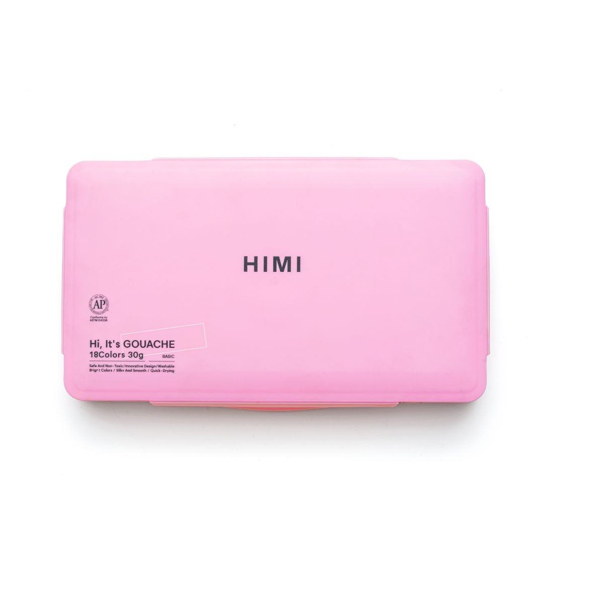 HIMI Σετ 18 Χρωμάτων Jelly Cup Gouache με Παλέτα Ανάμιξης - Pink Case Edition