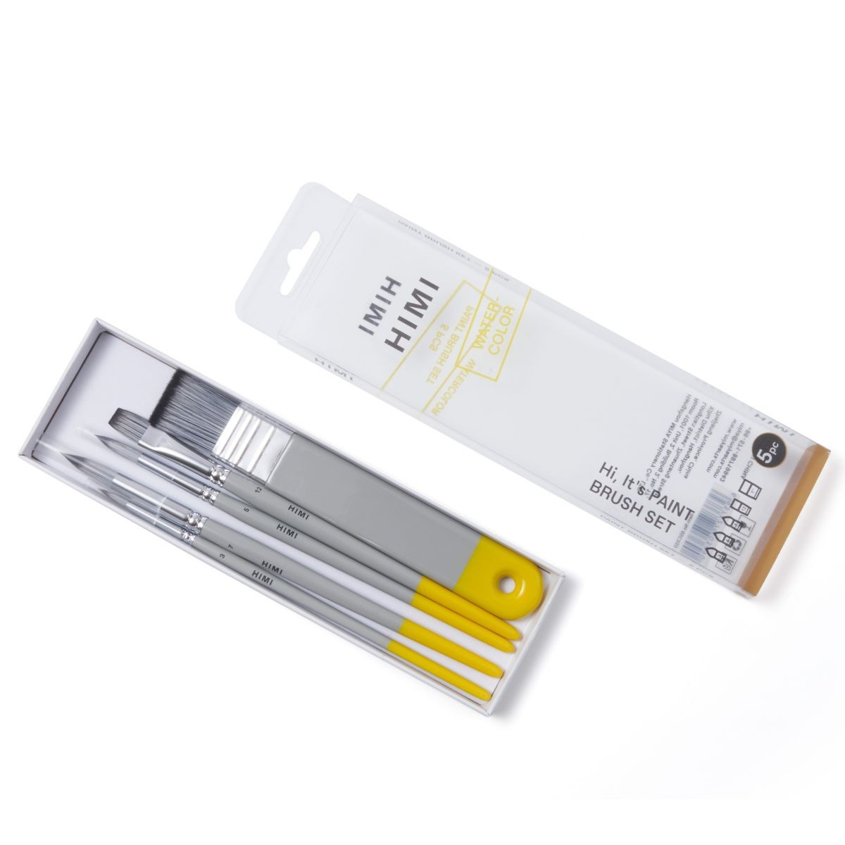 HIMI Σετ 5 Πινέλων Watercolour - Gray