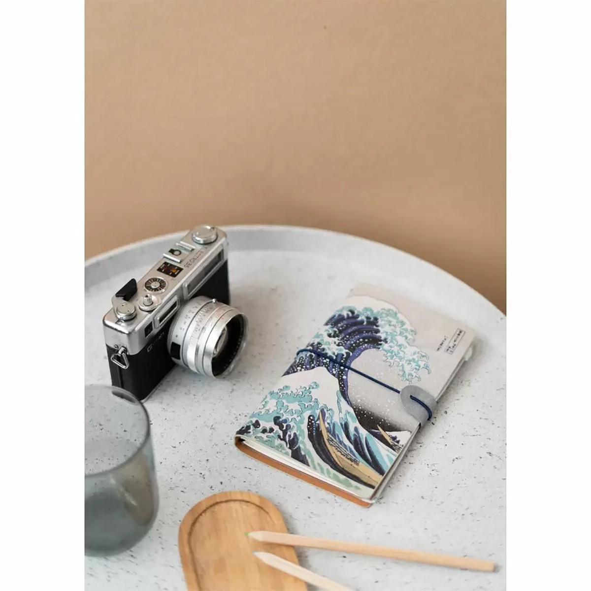 Kokonote HOKUSAI Ταξιδιωτικό Σημειωματάριο από Δερματίνη 12 X 20 cm