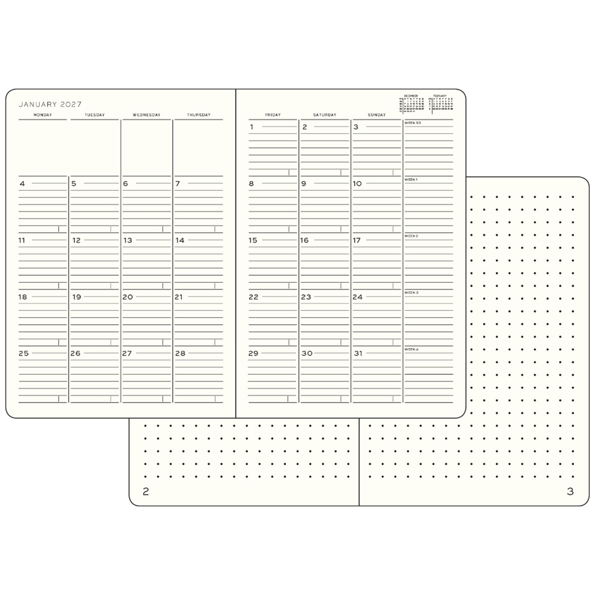 LEUCHTTURM1917 Ακαδημαϊκό Μηνιαίο Planner 2026 - 2027 & Notebook B6+ - Sunflower- Μαλακό Εξώφυλλο