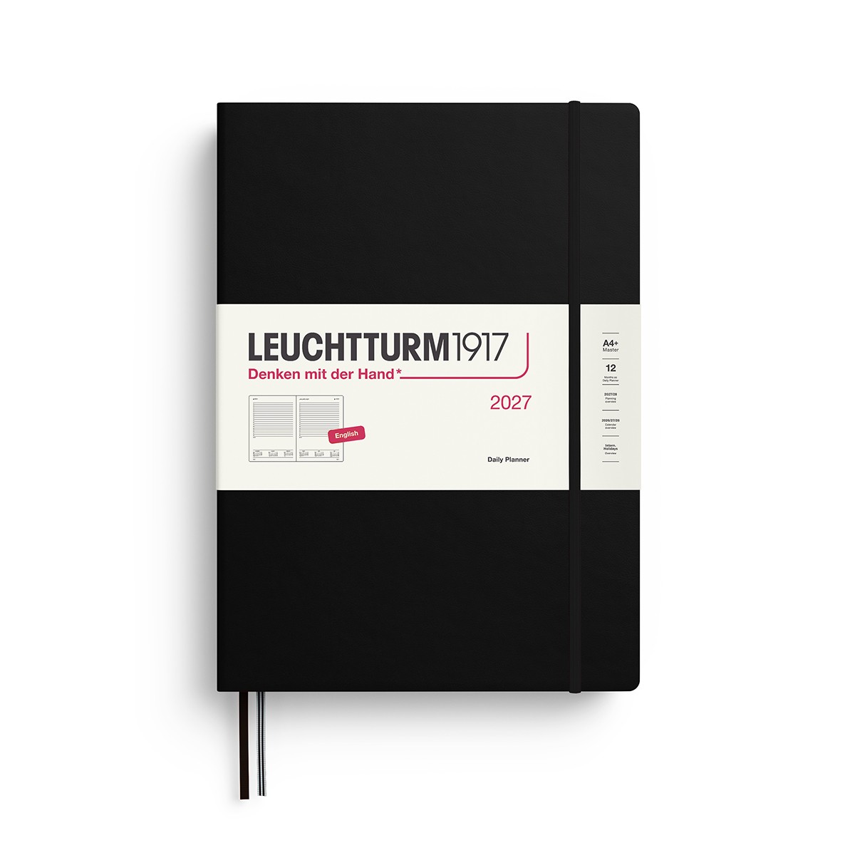 LEUCHTTURM1917 Ημερήσιο Ημερολόγιο Master (A4+) 2027 - Black