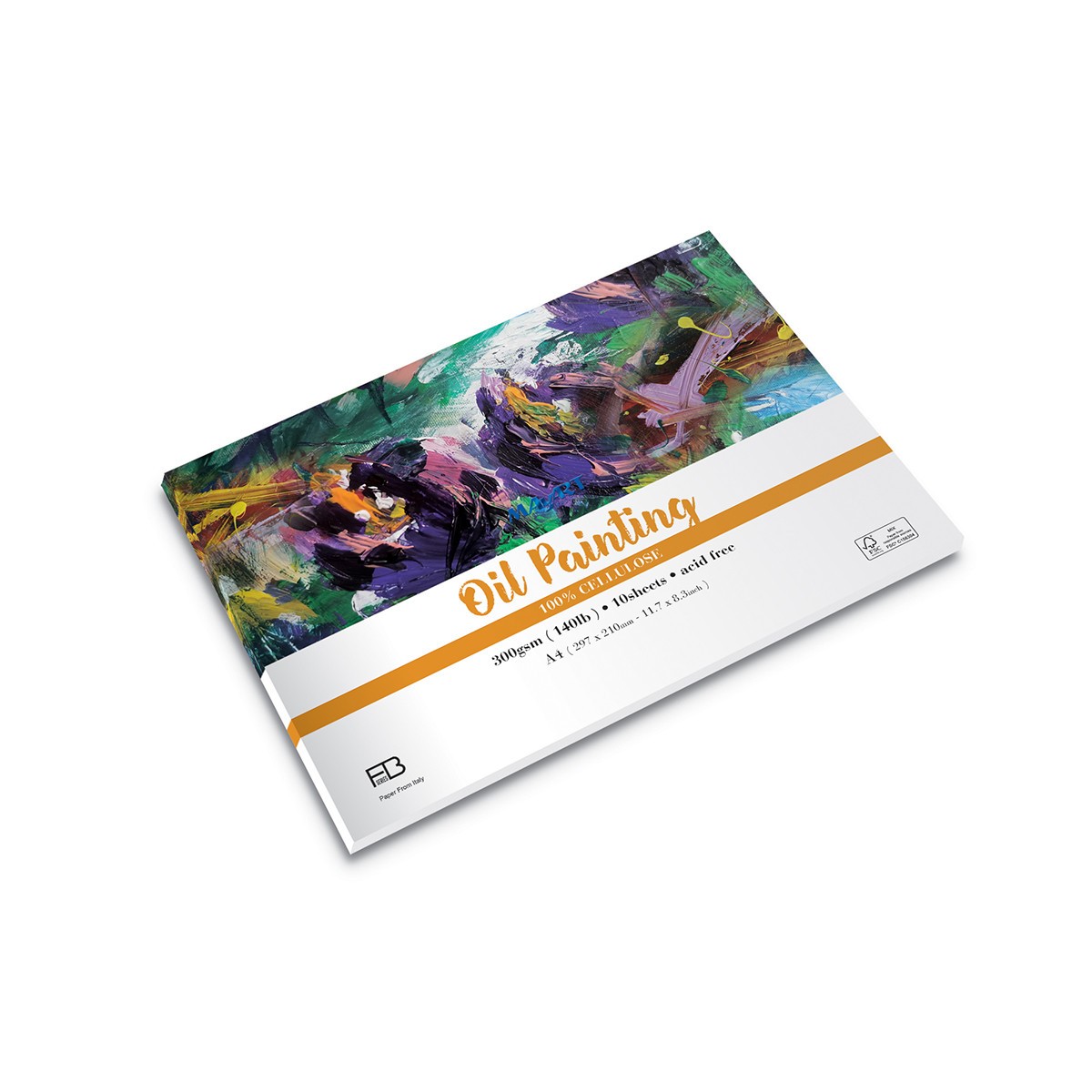 MAYART Creativity - 100% Cellulose FB series - Oil Painting Paper Pad A4