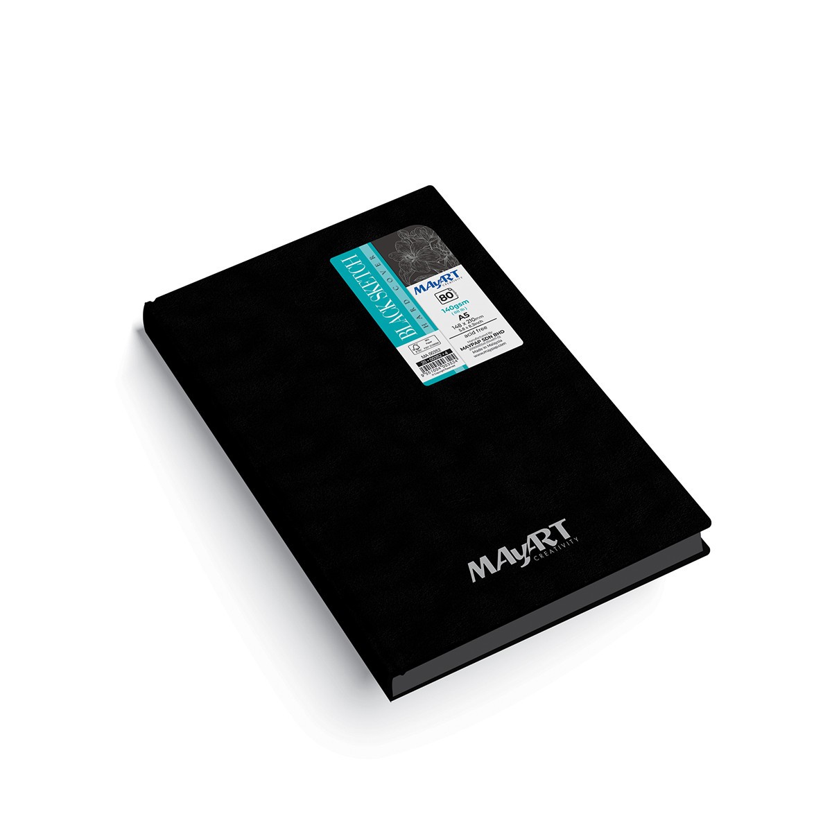 MAYART Creativity Black Sketch Series - Hard Cover Black Sketch Book A5
