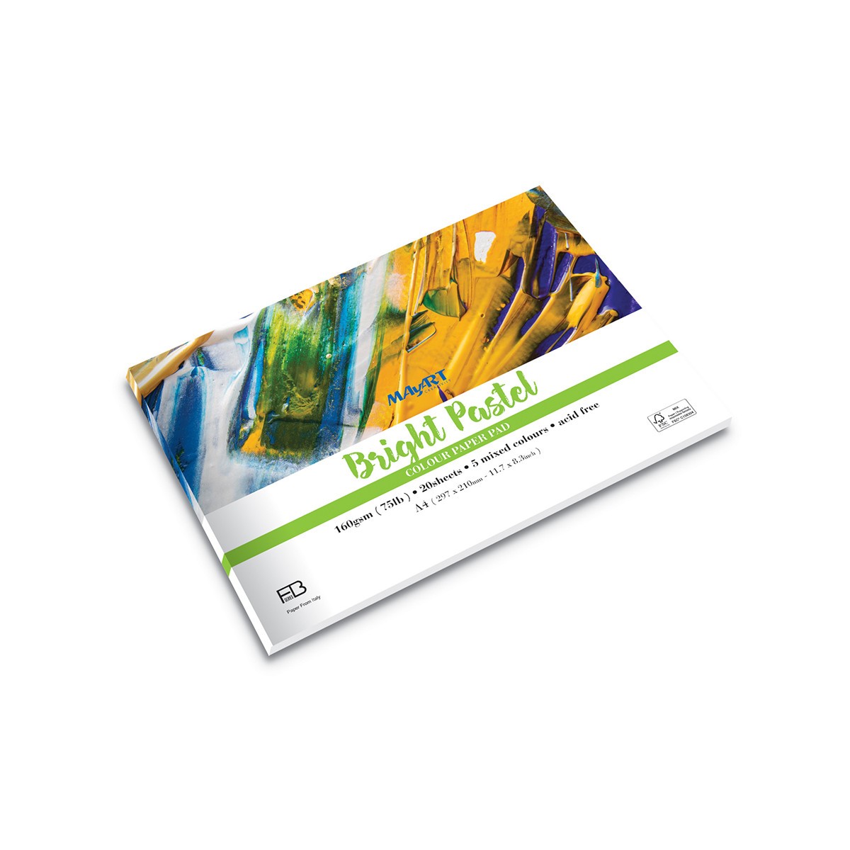 MAYART Creativity - ΤΙΖΙΑΝΟ FB series - Bright Pastel Colour Paper Pad Α4