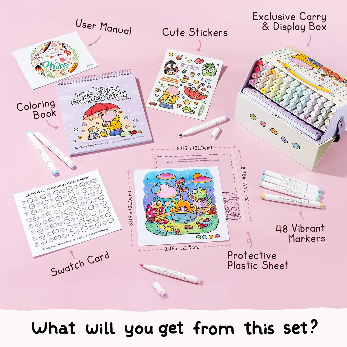 Ohuhu x Coco Wyo Cozy Mood Coloring Kit