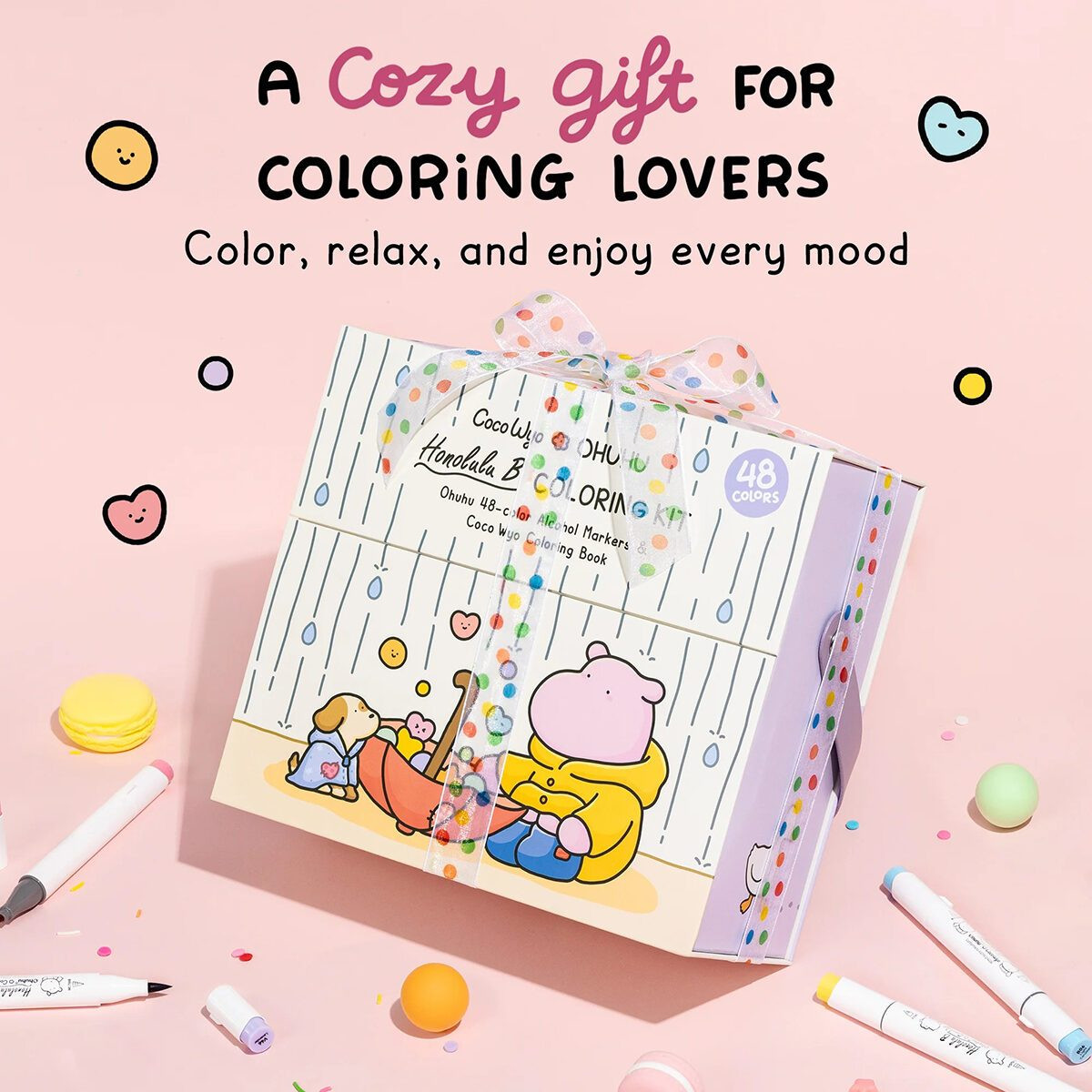 Ohuhu x Coco Wyo Cozy Mood Coloring Kit