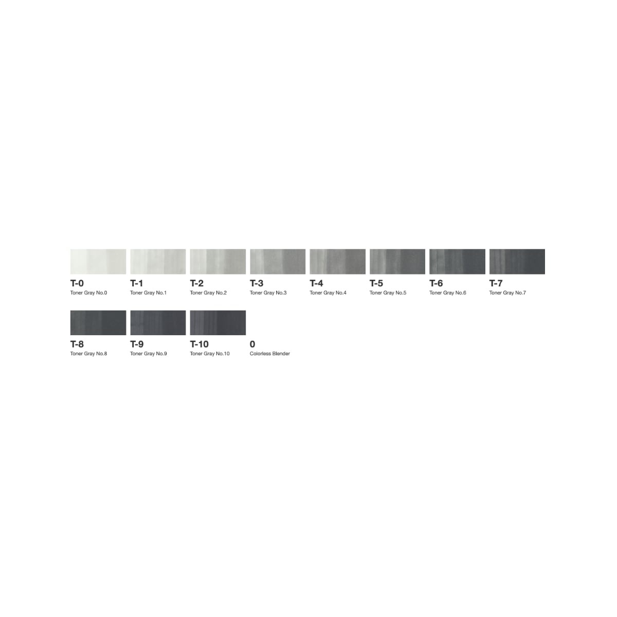 Copic Classic 12 colors set Toner Grays