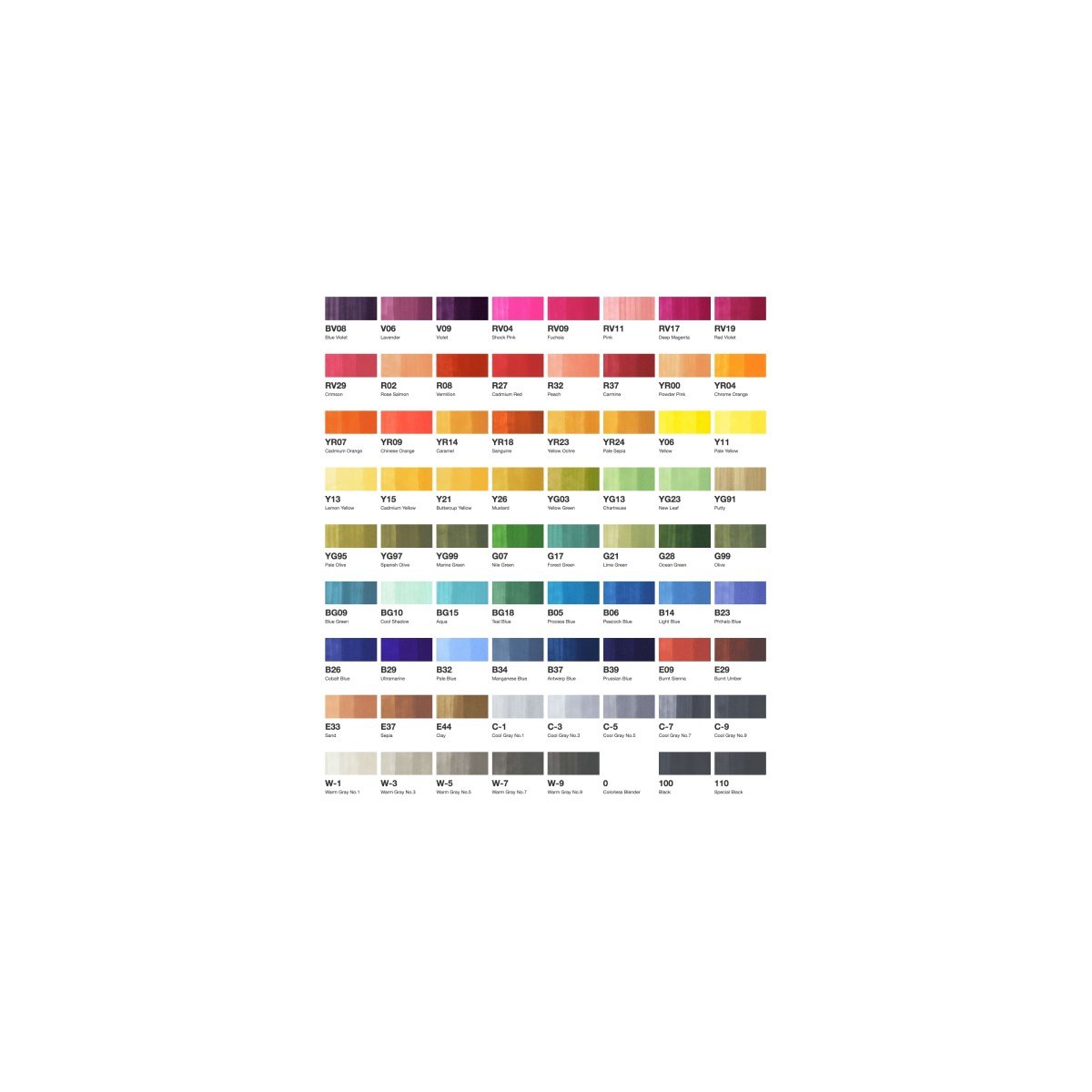 Copic Classic 72 colors set A