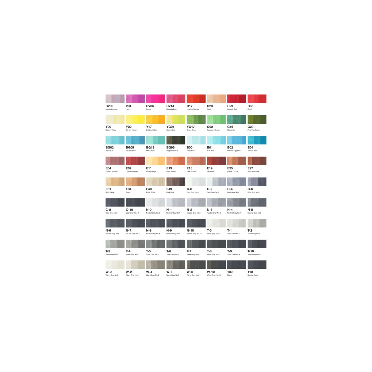 Copic Classic 72 colors set B