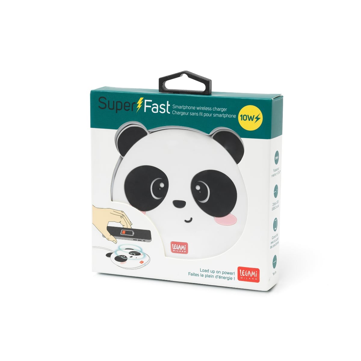 Legami Super Fast Ασύρματος Φορτιστής Smartphone - Panda