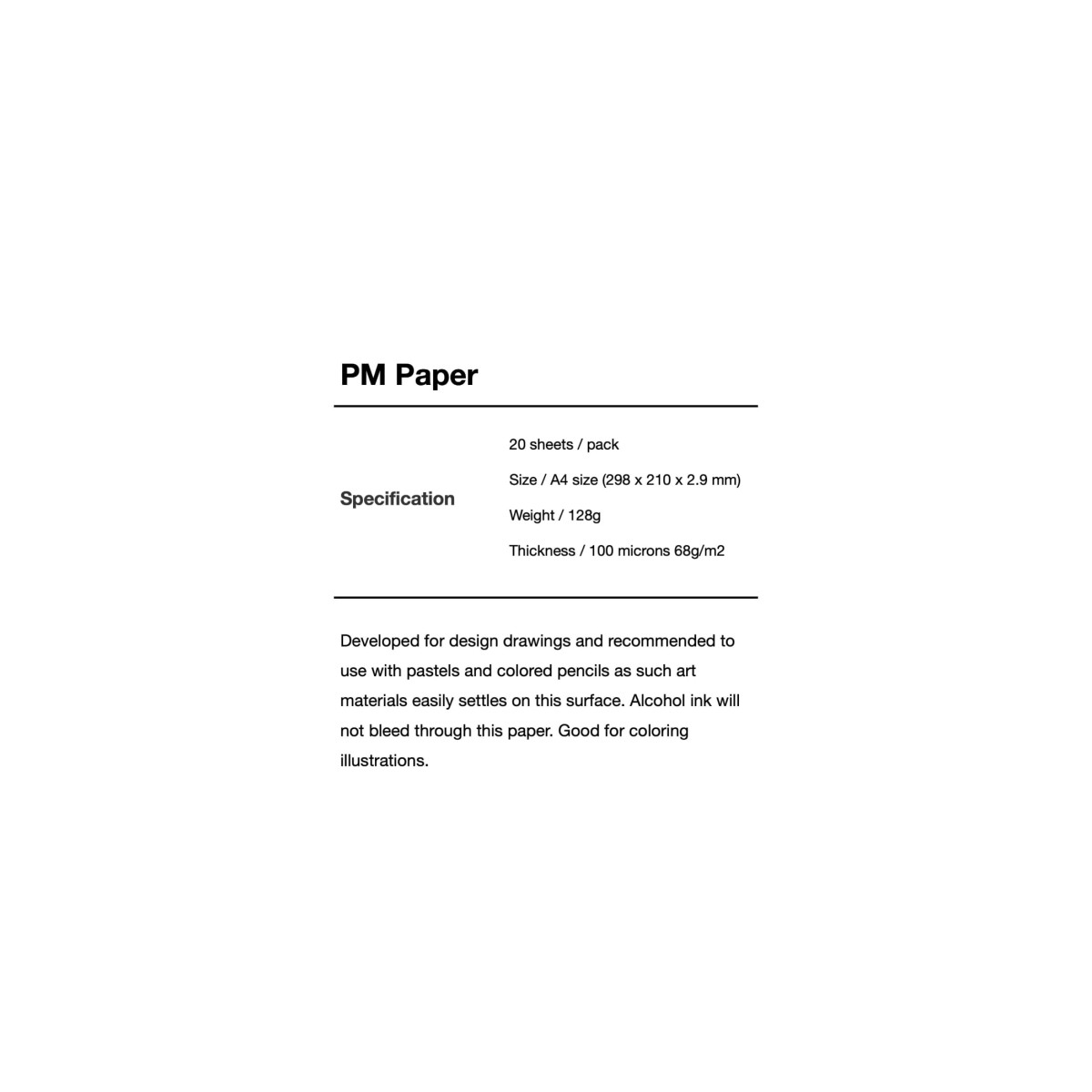 Copic PM Paper 68g/m2