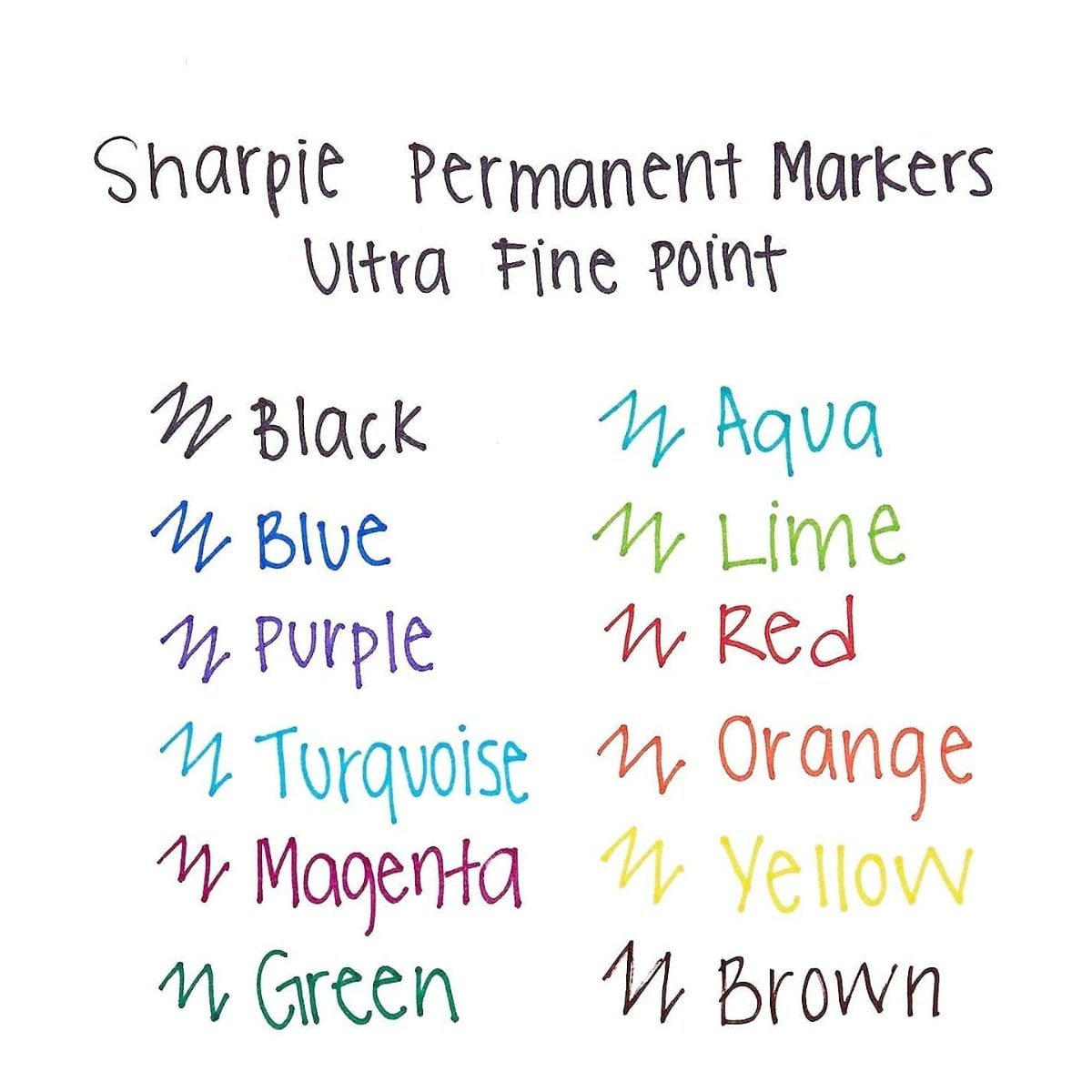 Sharpie σετ 12 Μαρκαδόρων Ultra Fine