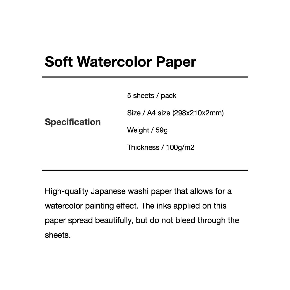 Copic Soft Watercolor Paper 100g/m2