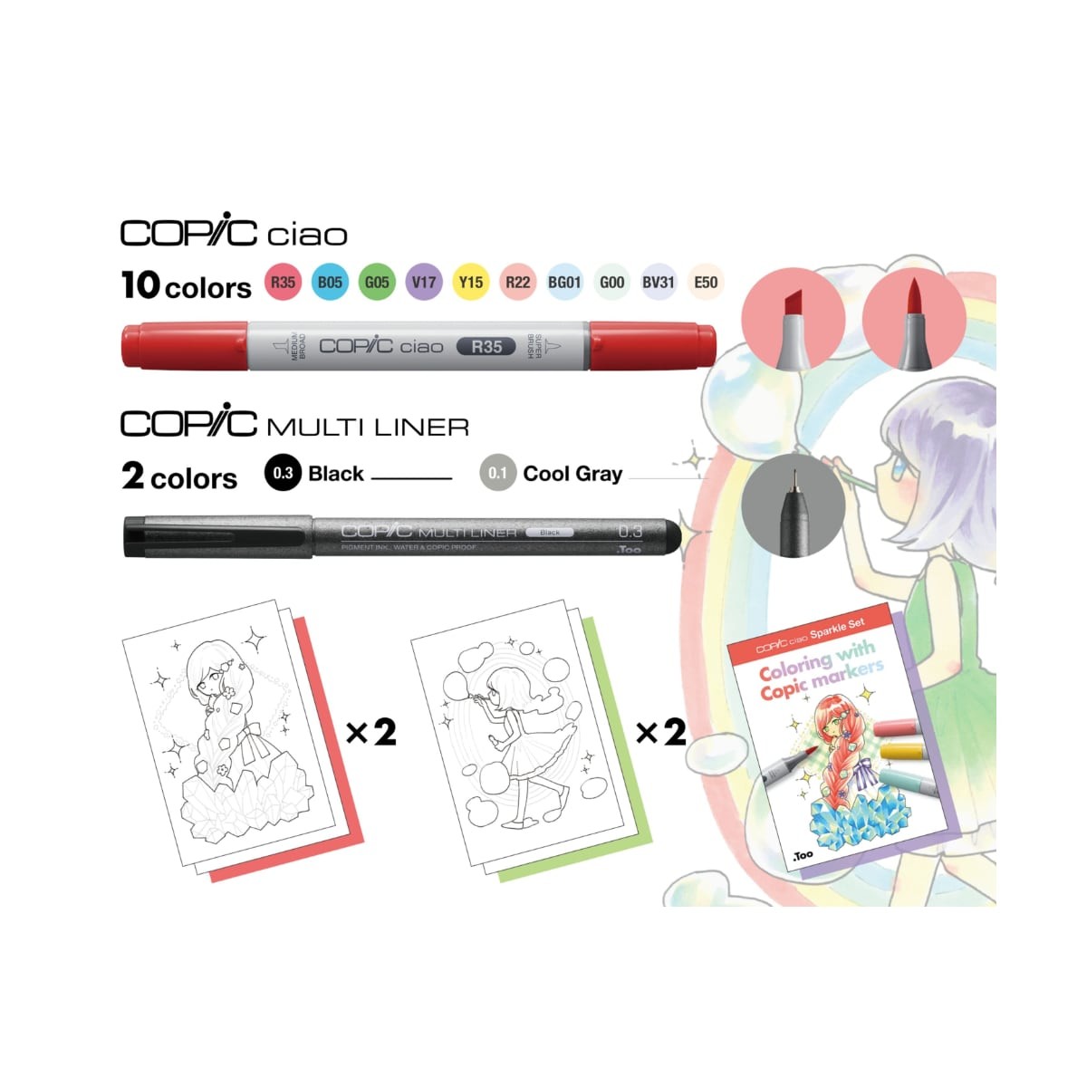 Copic Ciao Sparkle set