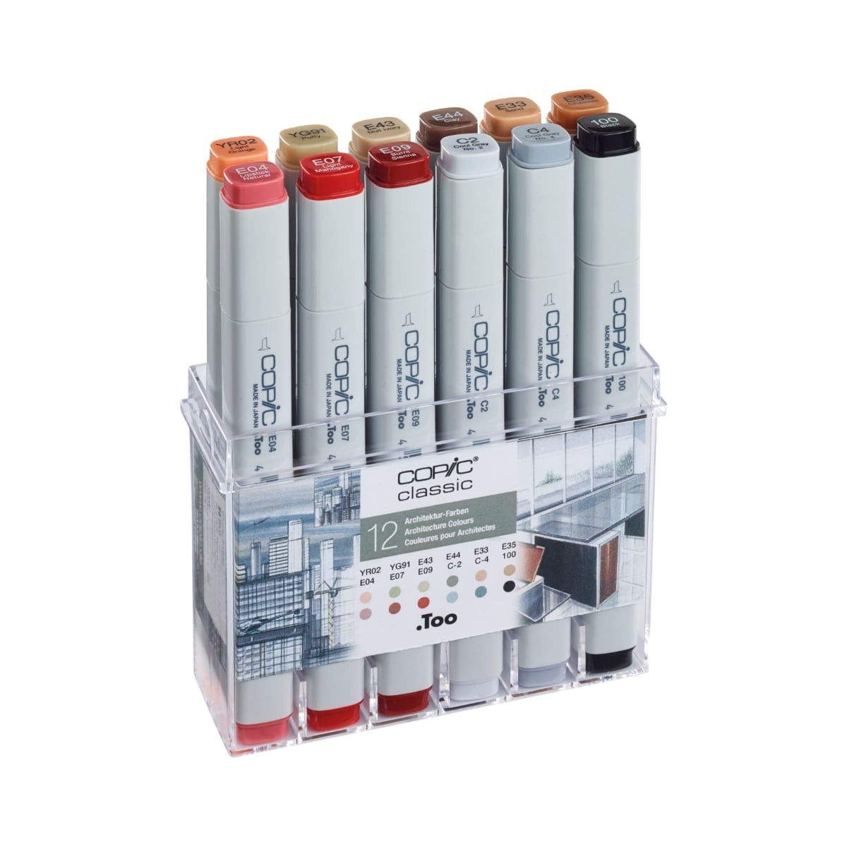 Copic Classic 12 Architecture colors set