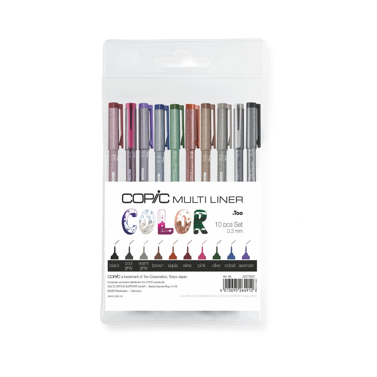 Copic Multiliner Color Set 0.3