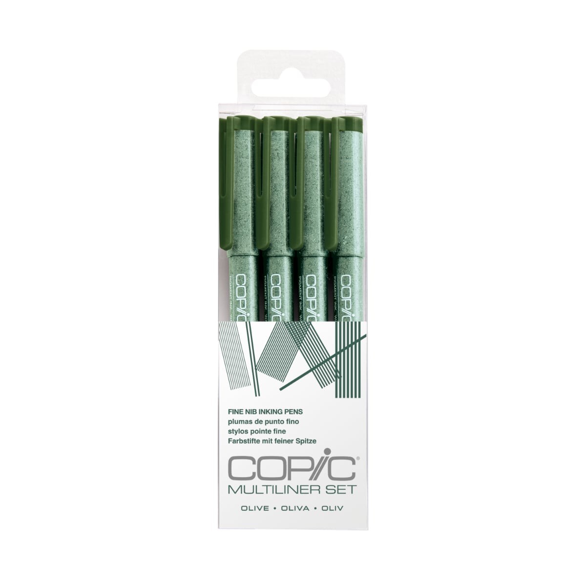 Copic Multiliner Coloured Set Olive Πενάκια σχεδίου