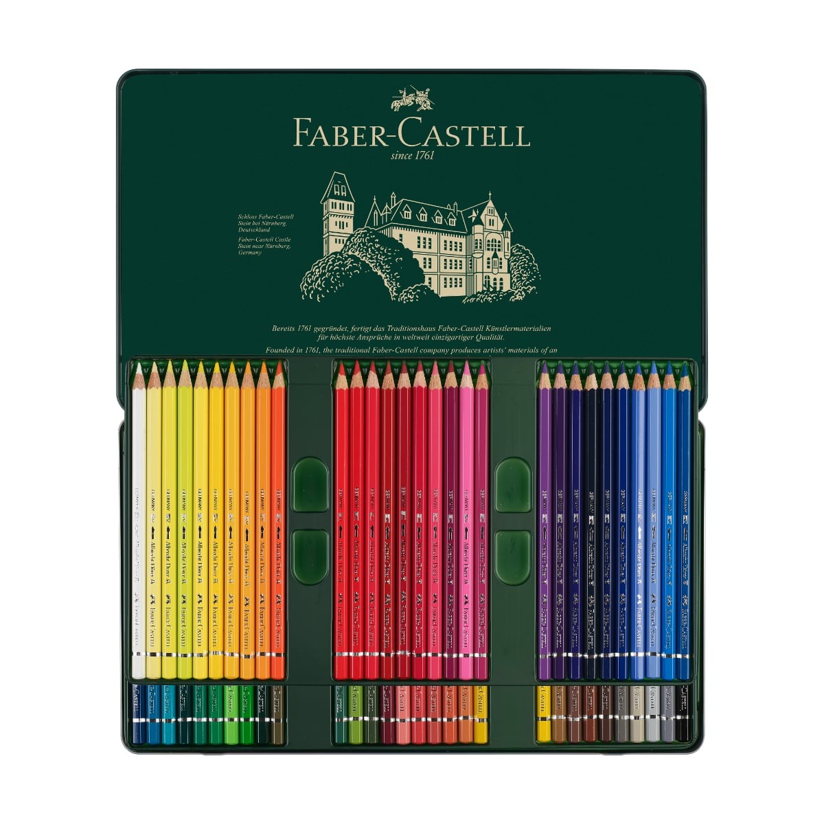 Faber-Castell Ξυλομπογιές Ακουαρέλας Albrecht Dürer Μεταλλική Κασετίνα 60 χρωμάτων