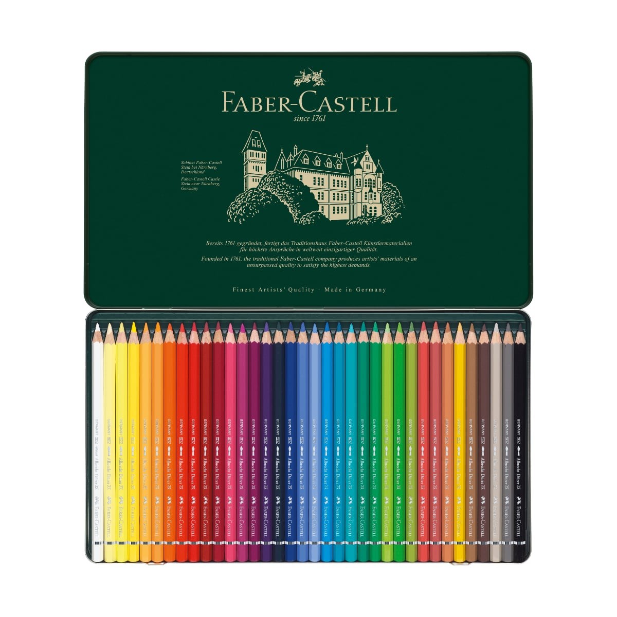 Faber-Castell Ξυλομπογιές Ακουαρέλας Albrecht Dürer Μεταλλική Κασετίνα 36 χρωμάτων