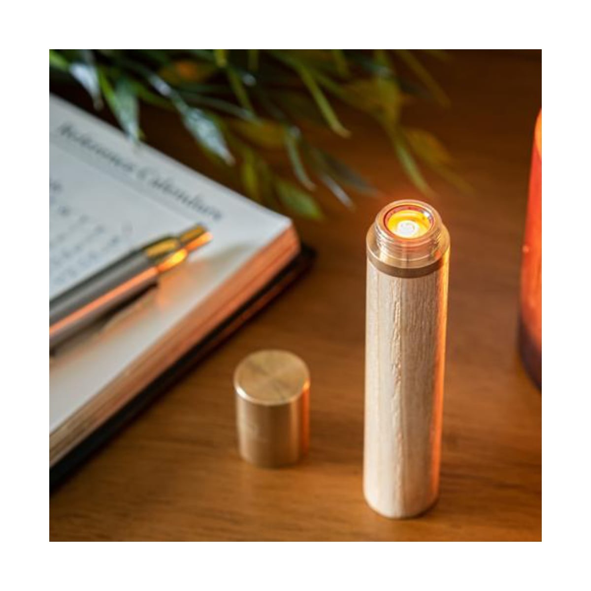 Ginkgo Flameless Element Lighter - White Ash