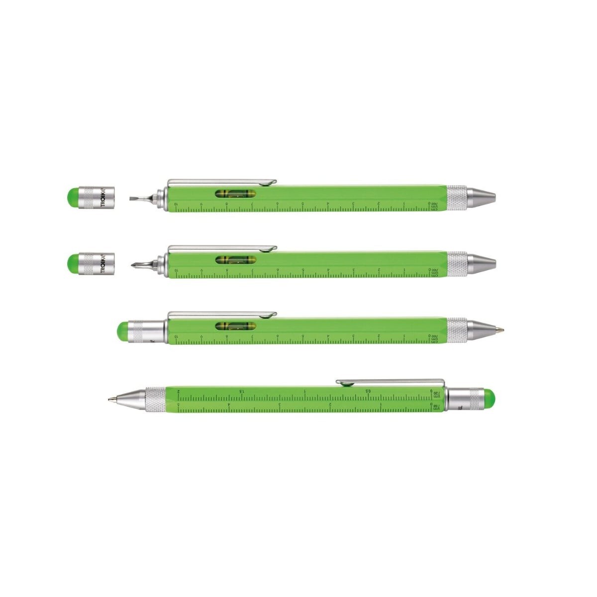 TROIKA Construction Multitasking Στυλό Διαρκείας Green