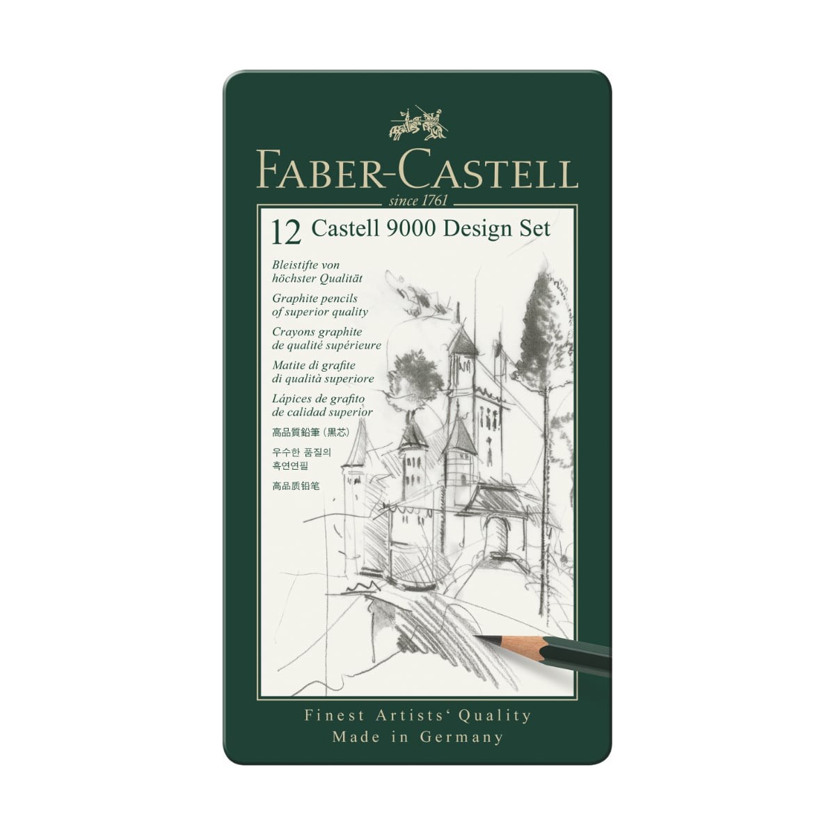 Faber-Castell 9000 Σετ Μολυβιών Σχεδίου 12 τεμ. 5B-5H