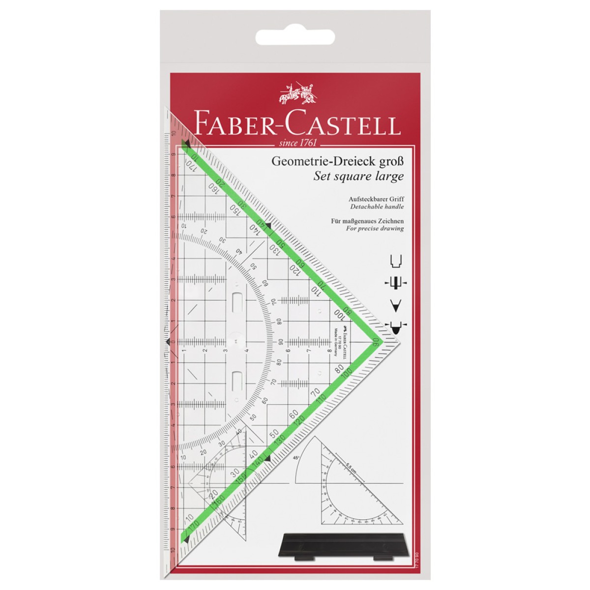 Faber-Castell Γεωδαιτικό Τρίγωνο με Λαβή
