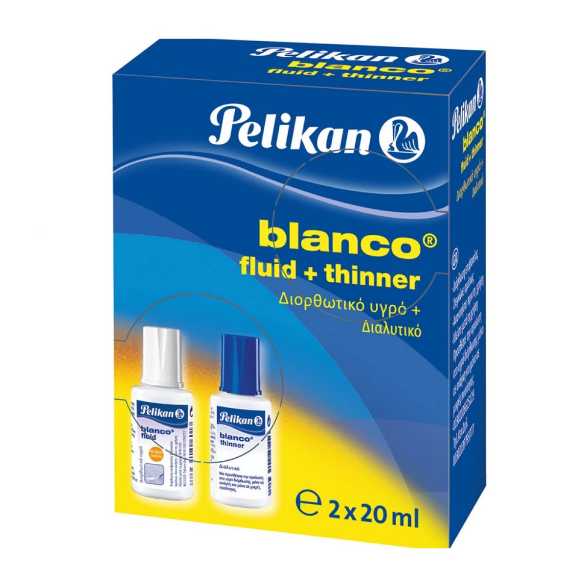 PELIKAN Blanco Σετ Διορθωτικό Υγρό & Διαλυτικό