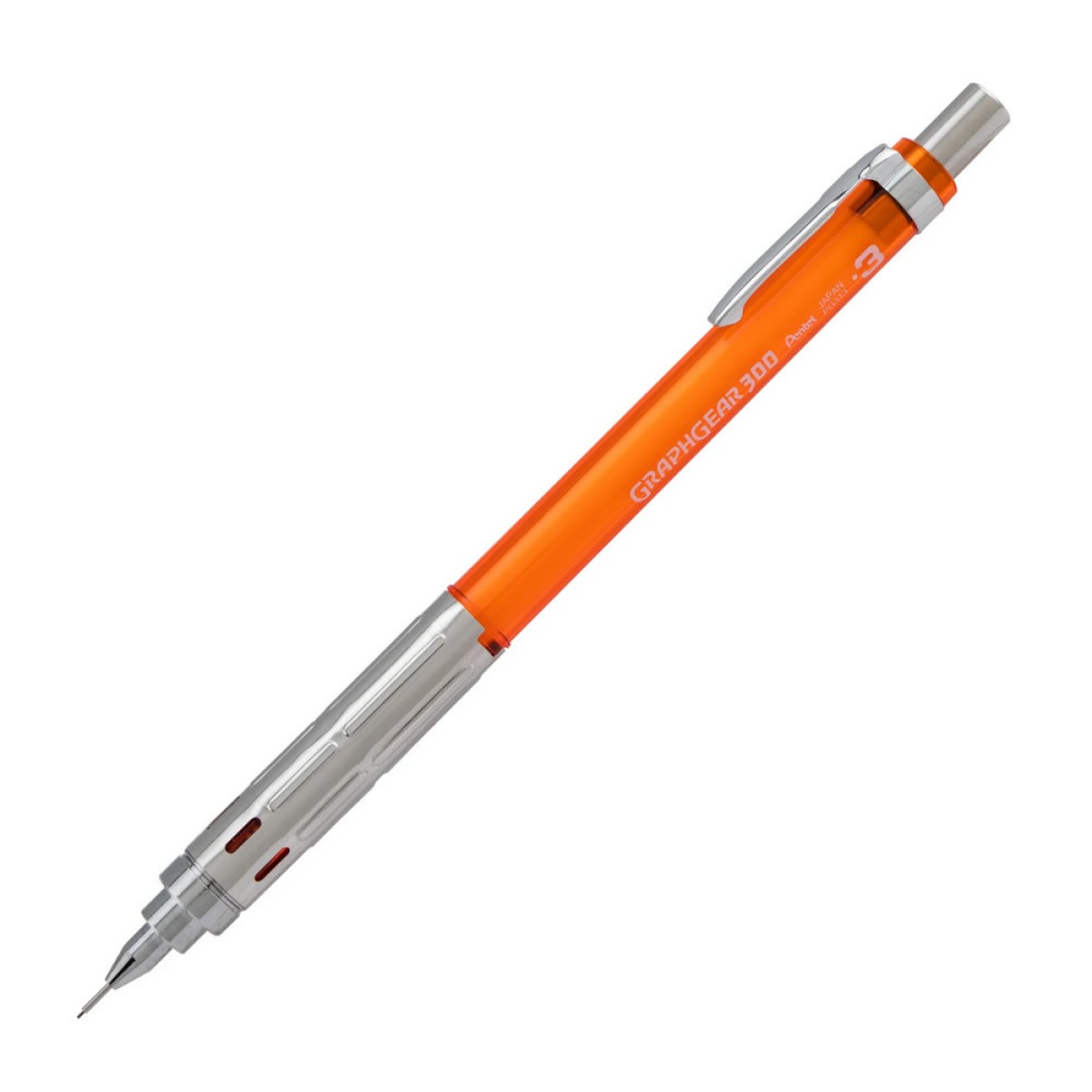 Pentel GraphGear 300 Μηχανικό Μολύβι 0.3 Πορτοκαλί