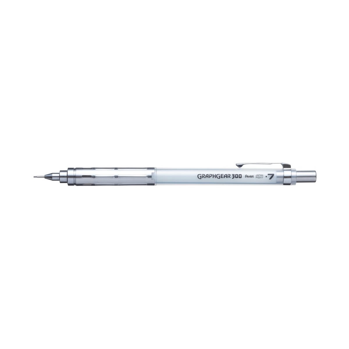 Pentel GraphGear 300 Μηχανικό Μολύβι 0.7 Λευκό