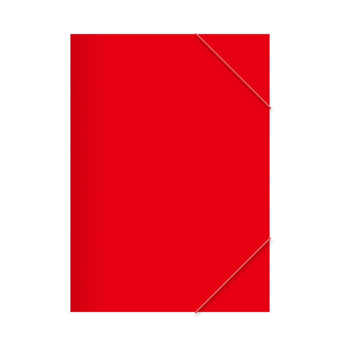 Salko Κόκκινος Φάκελος με Λάστιχο Πλαστικοποιημένος Μέσα - Έξω