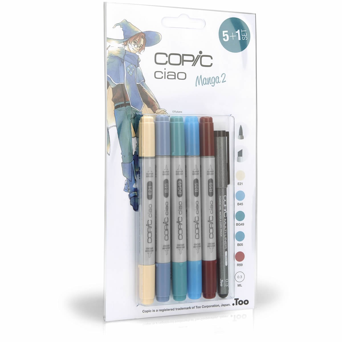 Copic Ciao Set 5 + 1 Manga 2