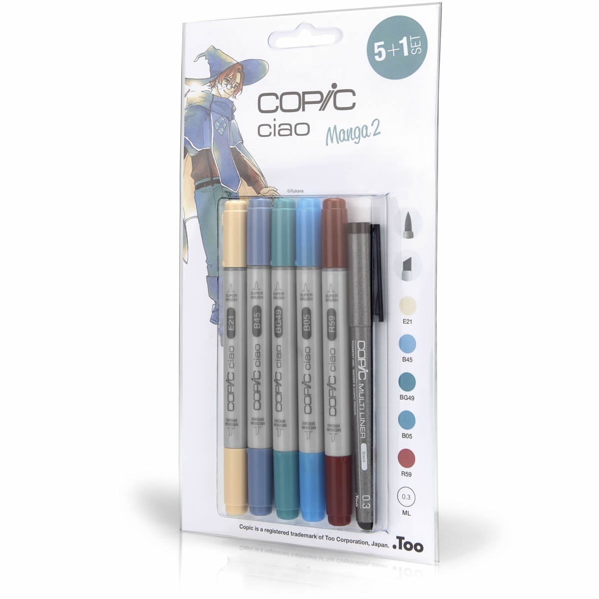 Copic Ciao Set 5 + 1 Manga 2