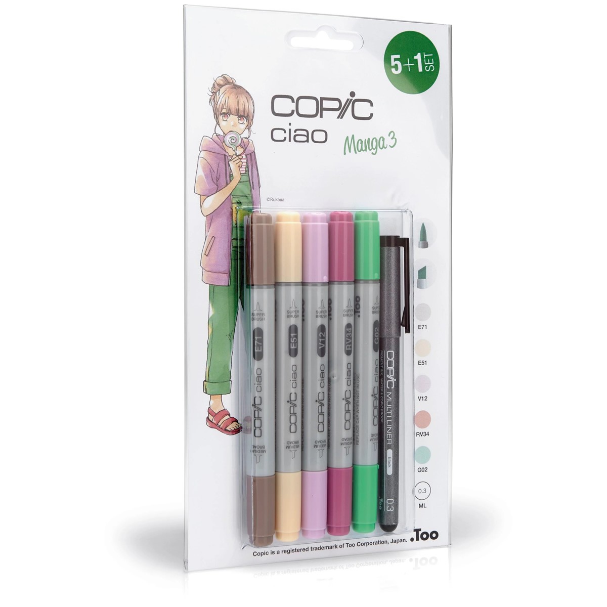 Copic Ciao Set 5 + 1 Manga 3