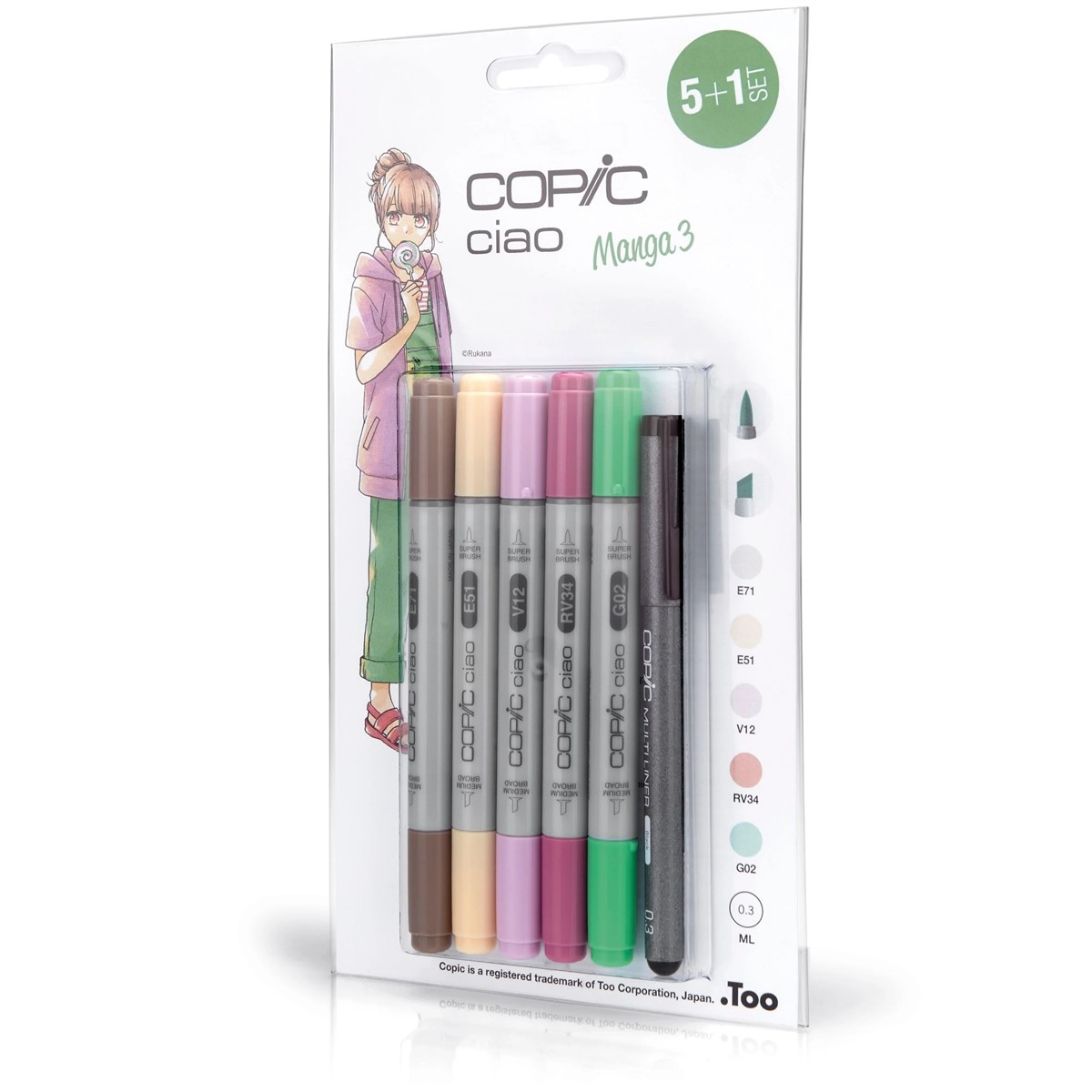 Copic Ciao Set 5 + 1 Manga 3